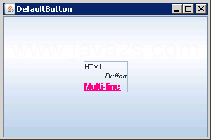 Displaying HTML on JButton