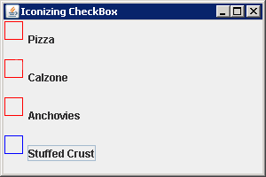 定制JCheckBox选中标记图标