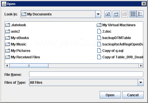 To enable the display of hidden files