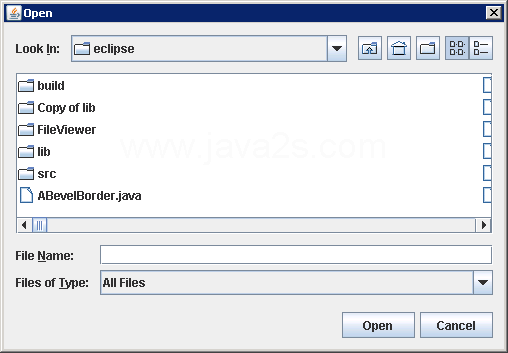 Adding an ActionListener to a JFileChooser to listen for selection of the approval or cancel actions.
