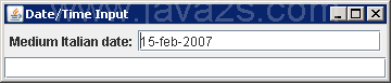 Formatted Date and Time Input: DateFormat.MEDIUM, Locale.ITALIAN