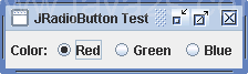 Using JRadioButton