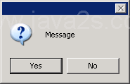 MessageBox with Question Icon and Yes No Button