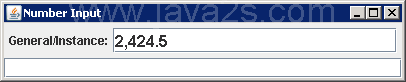 Formatted Numeric Input: NumberFormat.getInstance()