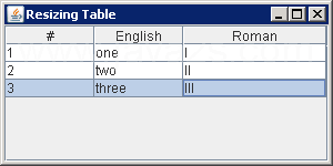 Change Column Widths