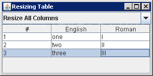 Rendering Table Cells: To install the renderer as the default renderer for the JTable for Object.class