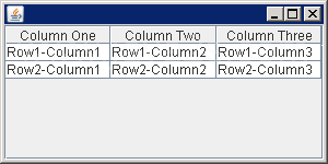 Manually Positioning the JTable View