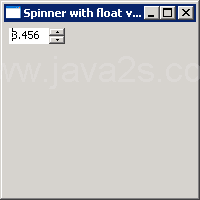 Floating point values in Spinner