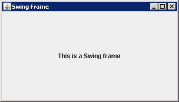 JFrame with Label and Window Listener to Handle Closing the Frame