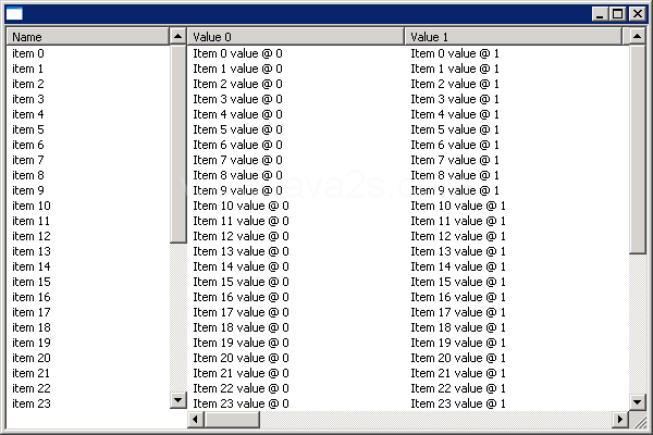 Fixed first column and horizontal scroll remaining columns