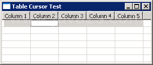 Install Table Editor when navigating the Table Cursor