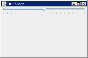 在一个JSlider显示刻度