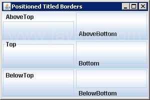 TitleBorder Title Position