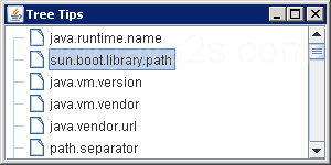 Working with Tree Tooltips: using a Tooltip Cell Renderer