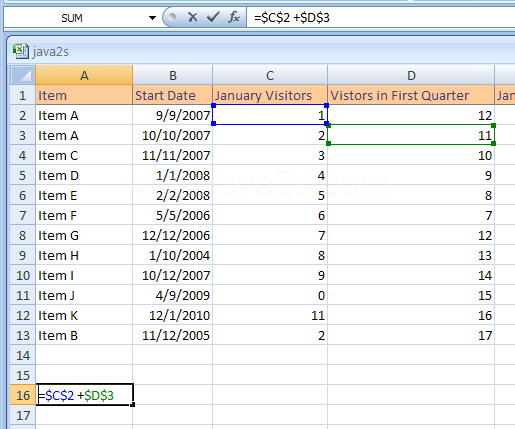 If you don't want a cell reference to change when you copy a formula, make it an absolute reference by typing a dollar sign ($) before each part of the reference.