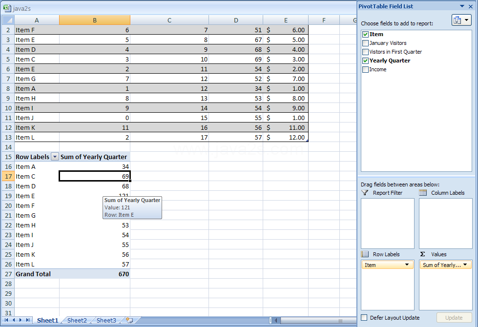 Add or Remove a Field in a PivotTable or PivotChart Report