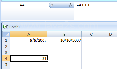 Calculating the Number of Days between Two Dates