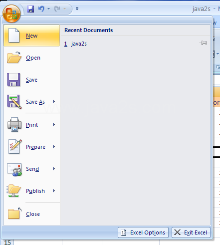 Change an Excel Template