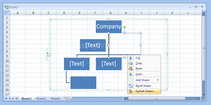 Change organization chart lines to dotted lines