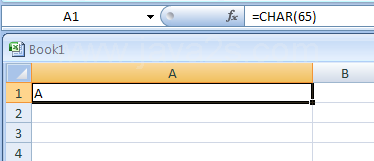 CHAR(number) returns the character specified by the code number