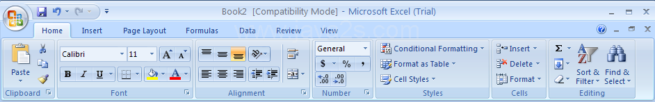 Open the Excel 97-2003 workbook. The Excel 97-2003 workbook opens in compatibility mode.