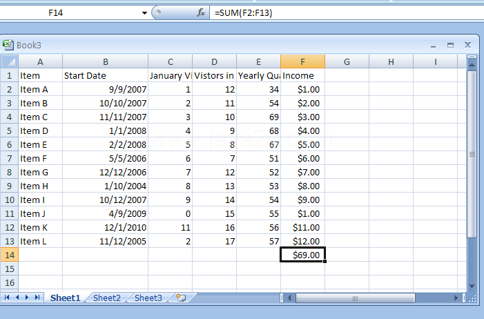 Create a One-Input Data Table