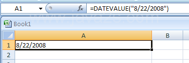 DATEVALUE(date_text) converts a text to date