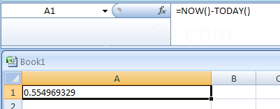 Display the current time as a time serial number