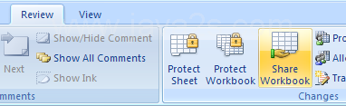 Enable Workbook Sharing