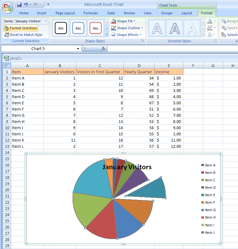 Format a Chart Data Series