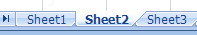 Click the sheet tab to the right of where you want to insert the new sheet.