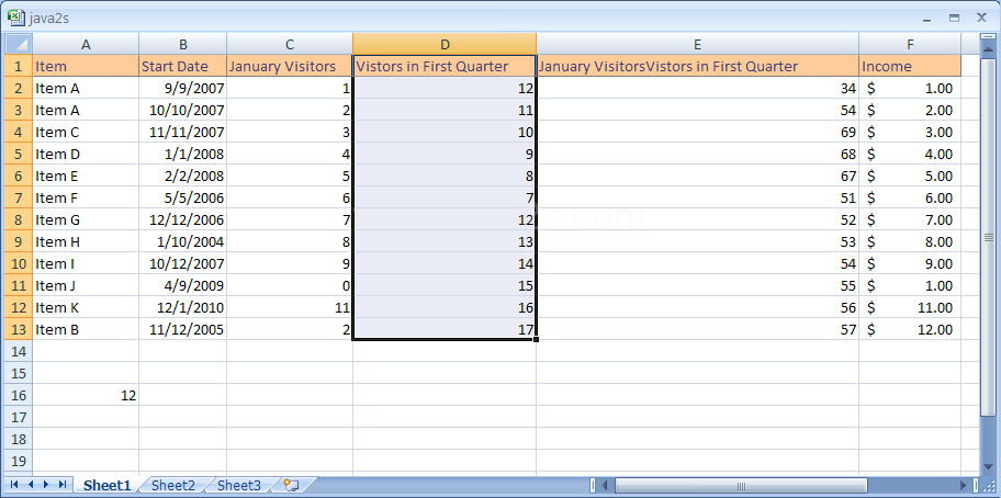 Select the cells, including the column or row header.