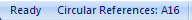 Continue to review and correct the circular reference until the status bar no longer displays the word Circular.