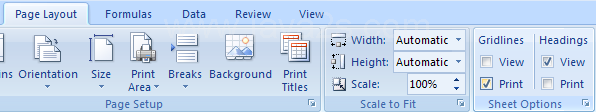 Click the Page Layout tab. Select the Print check box under Gridlines. Select the Print check box under Headings.