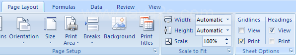 Print Gridlines, Column Letters, and Row Numbers