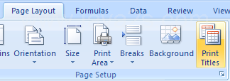 Print Row and Column Titles on Each Page