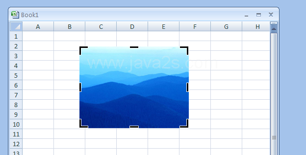 Drag the sizing handles to reveal the areas originally cropped. Click outside the image when you are done.