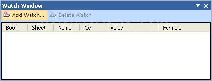 Click the Add Watch button on the Watch Window dialog box.
