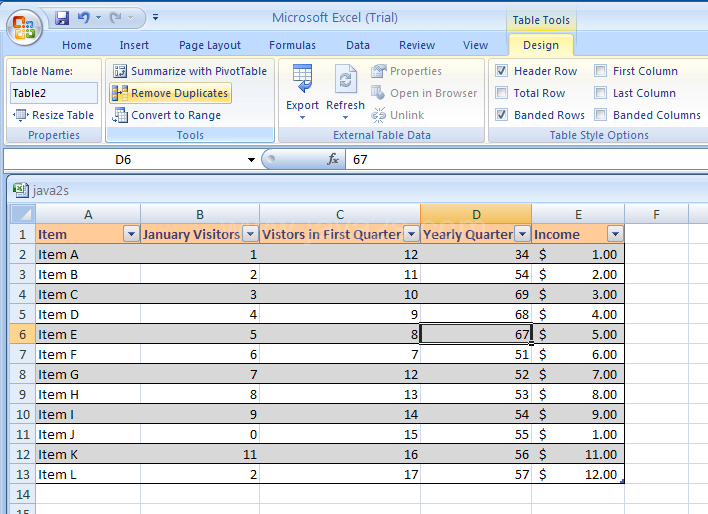 Remove Duplicate Rows from a Table