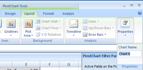 Rename a PivotChart