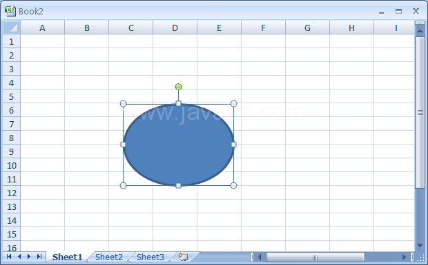 Select the shape you want to resize. Drag one of the sizing handles.