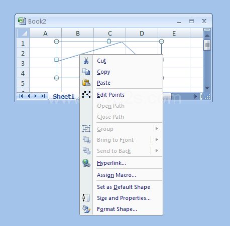 Switch between a closed curve and an open curve