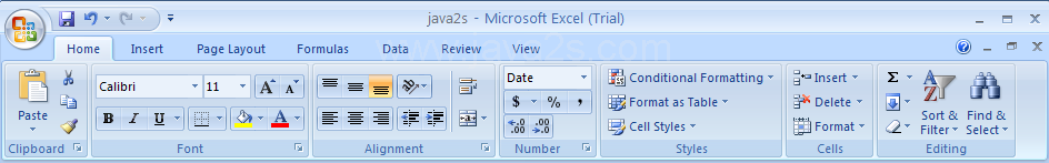 The Ribbon replaces menus, toolbars, and most of the task panes found in Excel 2003