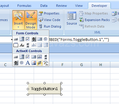 Toggle Button creates a toggle button.