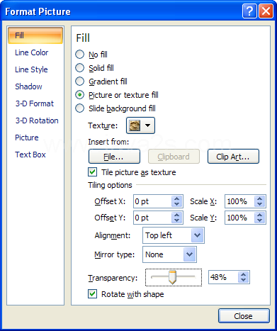 Drag the Transparency slider or enter a number from fully opaque to fully transparent.