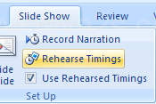 Create Timings Through Rehearsal