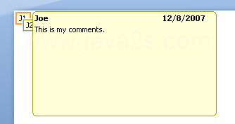 Click outside the comment box.