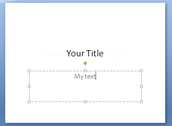 Enter Text into a Placeholder