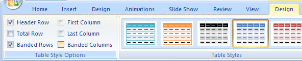 Select Banded Column to format even columns differently than odd columns.