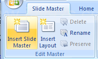 Click the Insert Slide Master button.